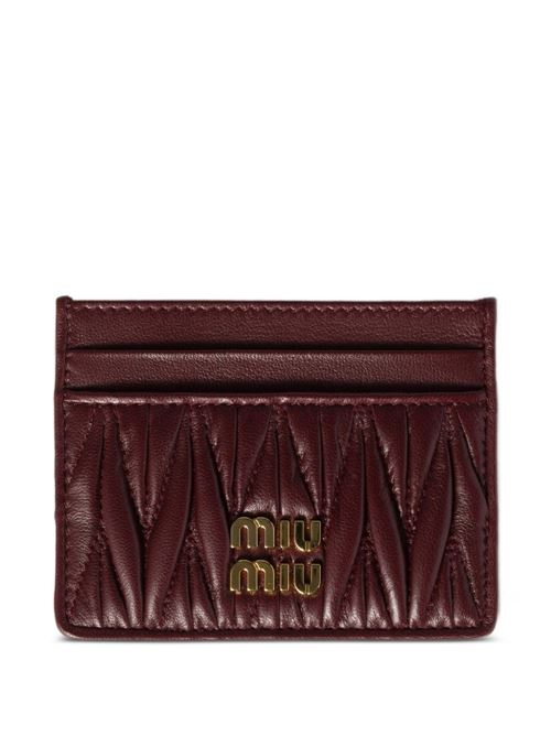 Portacarte in nappa matelassé MIU MIU | 5MC076AFPPF0007